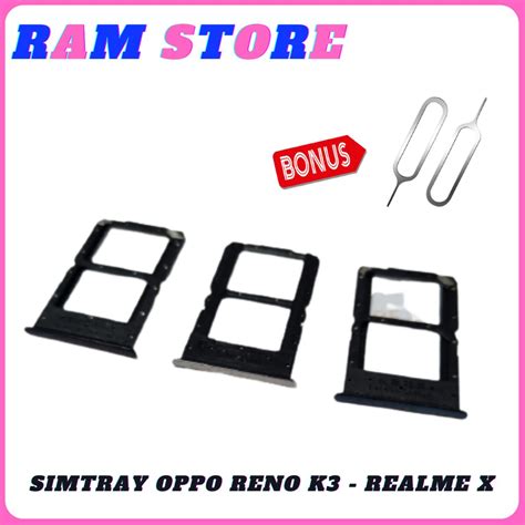 Jual Simtray Sim Tray Tempat Kartu Slot Sim Simlock Simcard Oppo Reno