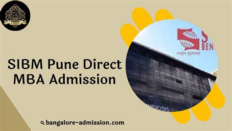 Sibm Pune Direct Mba Admission Via Management Quota