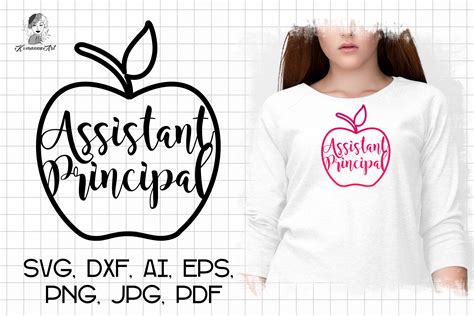 Assistant Principal Svg Apple Svg Graphic By Komanna Art · Creative Fabrica