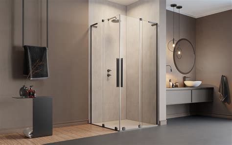 Furo SL Brushed GunMetal KDD Cabina De Dus Geam De Dus Radaway