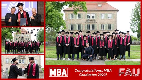 Festive Graduation Of Fau Mba Class 18 At Atzelsberg Castle