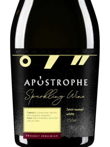 46 Parallel Wine Group Apostrophe White Sparkling Semi Sweet Vivino US