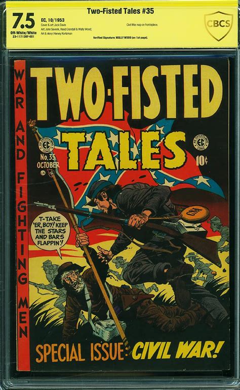 Two Fisted Tales Comic Book Sale Cbcs Vf Cbcs Verified