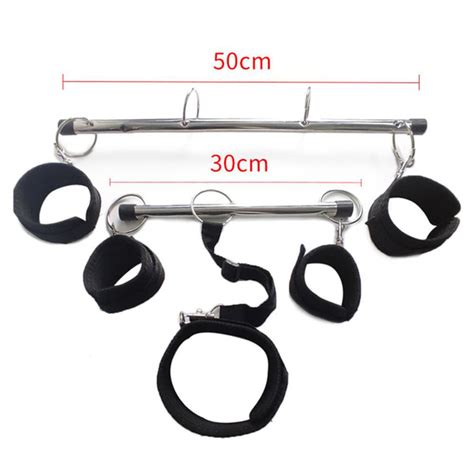 Bdsm Bondage Kit Spreader Bar Handcuffs Ankle Cuffs Fetish Restraints Set Sex Toys For Couples