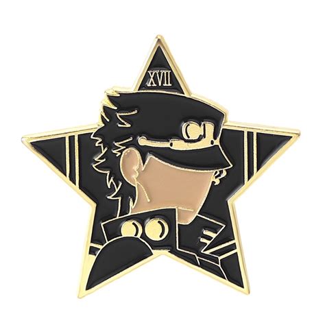 Jojo Adventure Anime Enamel Pins Kujo Jotaro Jolyne Cujoh Brooches