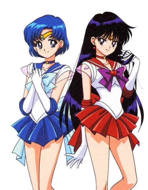 Sailor Mercury And Sailor Mars Sailor Mercury Sailor Moon Girls