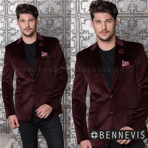 Men Party Wear Stylish Maroon Velvet Mens Blazer At Rs 6999 In Mumbai