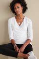 Alyssa Knit Top Surplice Cross Over Top Soft Surroundings