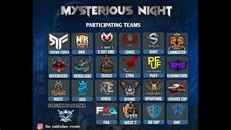 Mysterious Night Invitational Scrims Week Youtube