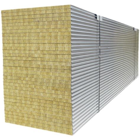 Fireproof Fire Retardant Rockwool Insulated Steel Roof Wall Borads