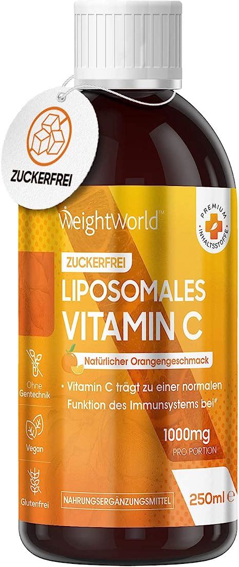 Liposomale Vitamin C Ml Vegane Zuckerfreie Tropfen T Glich