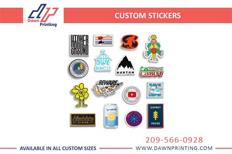 Custom Stickers with Logo at Wholesale Prices | Dawn Printing