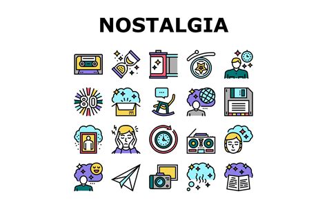 Nostalgia And Memory Collection Icons Graphic By Stockvectorwin