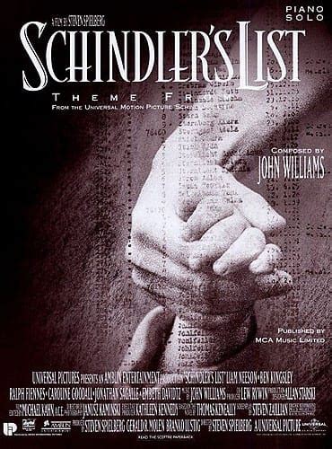 Schindlers List Theme Piano Solo John Williams Partition