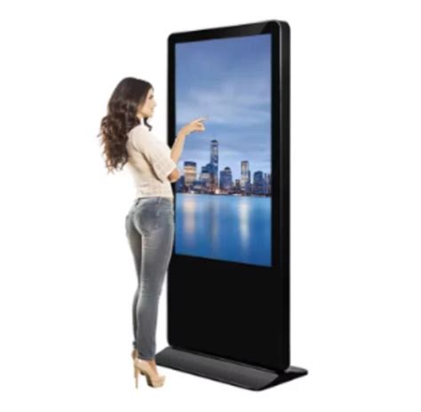 55 Inch Floorstand Interactive Touch Screen Totem Kiosk Indoor