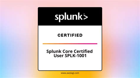 Splunk Core Certified User Splk 1001 Practice Exam