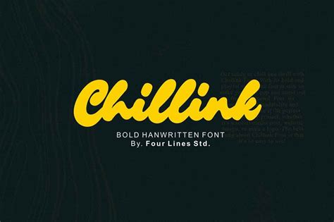 Chillink Bold Brush Handwritten Dafont File