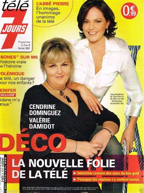 Télé 7 Jours N°2436 Déco Cendrine Dominguez Valérie Damidot Ebay