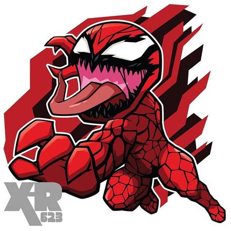 Xar su Instagram: "FA chibi carnage #chibi #fanart #carnage #marvel # ...