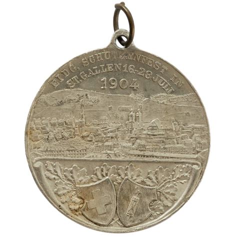 Schützenmedaille SG 1904 St Gallen Eidg Schützenfest RR Kaufen auf