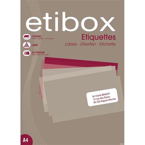 Etibox Tiquettes Multi Usages Blanches X Mm R F