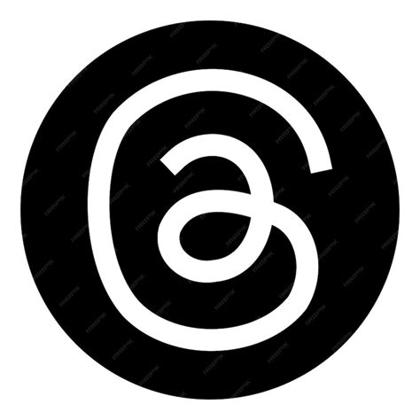 premium vector threads mobile app icon threads app icon logo threads
