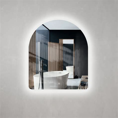 Arco Arch 850mm X 1000mm Backlit Led Mirror With Polished Edge And Dem Enflair