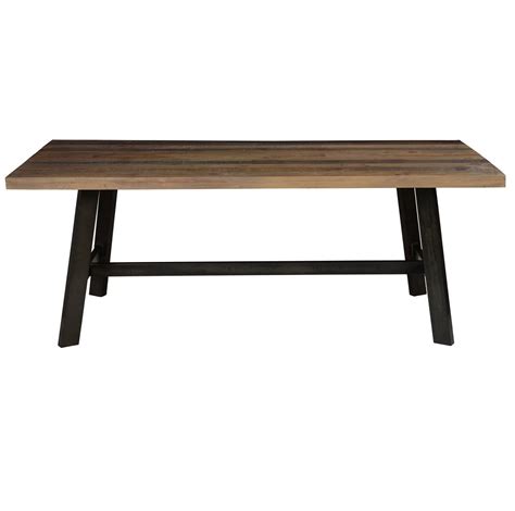 Farmhouse Rustic Reclaimed Wood Dining Table 79" | Zin Home