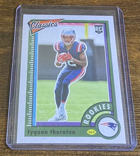 Tyquan Thornton 2022 Panini Classics Rookie RC 188 New England