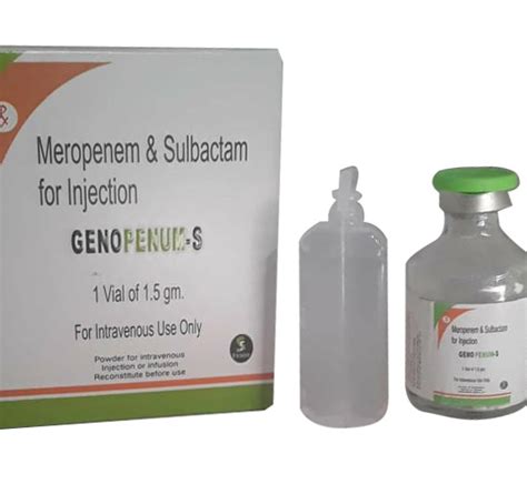 Meropenem Sulbactam Injection Manufacturer Supplier And PCD Pharma