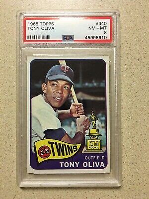 Topps Tony Oliva Psa Nm Mt Twins Hof Ebay