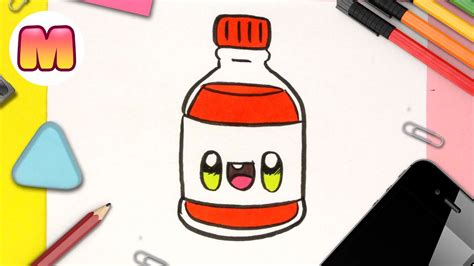 Como Dibujar Una Botella De Refresco Kawaii Dibujos Kawaii Faciles