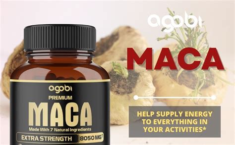 In Premium Maca Root Capsules With Ashwagandha Ginseng Tribulus