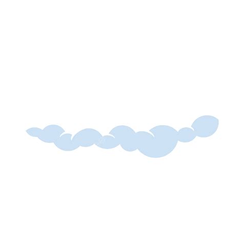 Single Thin Bubbly Cartoon Cloud, Cloud Clipart, Cartoon Clipart, Cloud PNG and Vector with ...