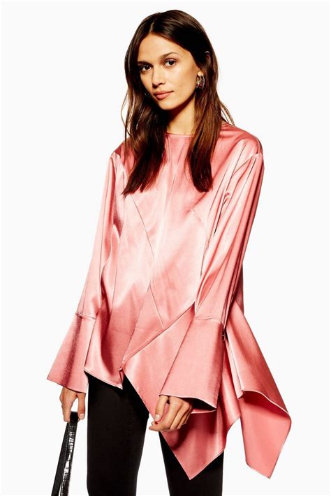 Satin Asymmetric Tunic The Going Out Sale Sale Topshop Usa