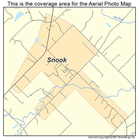 Aerial Photography Map of Snook, TX Texas