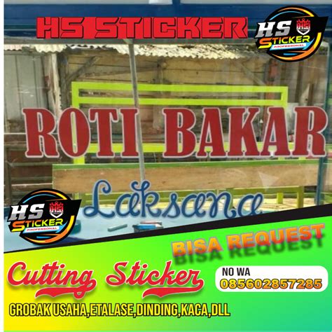 Jual Stiker Gerobak Kayu Atau Kaca Stiker Grobak Usaha Custom Suka Suka