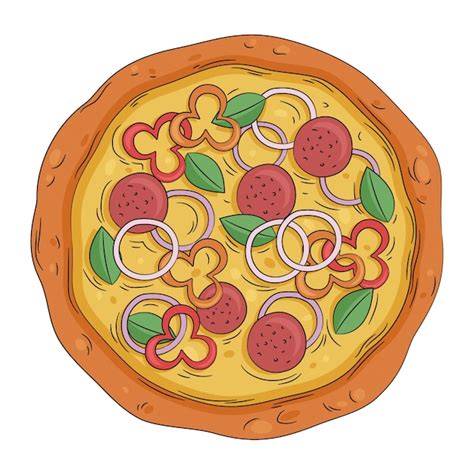 Pizza Doodle Art Psd 4000 High Quality Free Psd Templates For Download