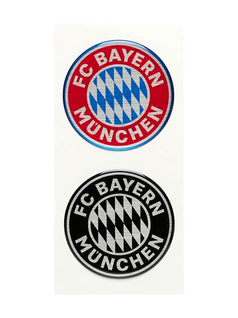 3D Aufkleber Logo 2er Set Offizieller FC Bayern Store