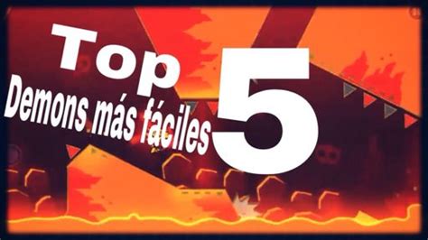 ⭐️top 5 Demons Mas Faciles⭐️ Geometry Dash EspaÑol Amino