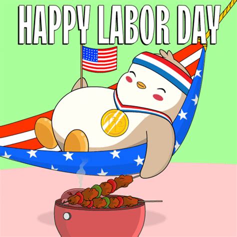 Labor Day Usa GIF by Pudgy Penguins - Find & Share on GIPHY