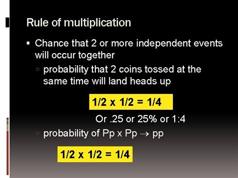 PROBABILITY GENETICS 11 2 Genetics Probability Mendels Laws