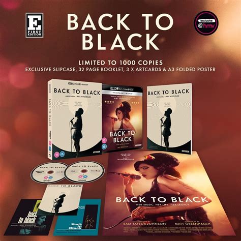 Back To Black Hmv Exclusive First Edition 4K Ultra HD Blu Ray