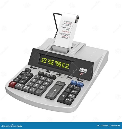 Stock Images: Calculator with Paper Roll. Image: 21880434