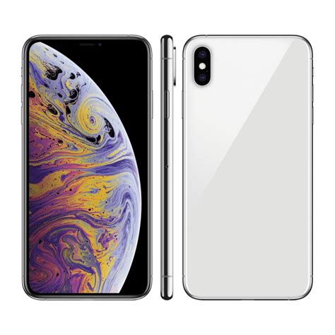 Iphone Xs Max Reconditionn Go Argent Sans Logo D Bloqu Apple