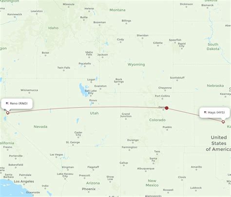 Flights From Reno To Hays RNO To HYS Flight Routes