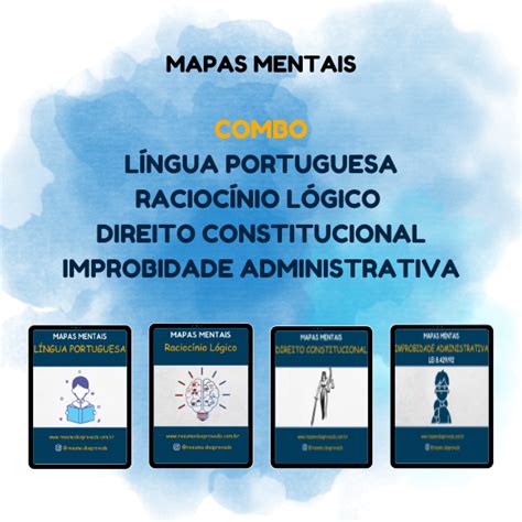 Combo Mapas Mentais Portugu S Racioc Nio L Gico Direito