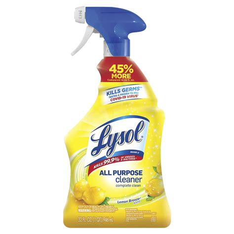 Lysol All Purpose Cleaner Sanitizing And Disinfecting Spray To Clean