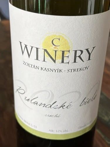 C Winery Kasny K Zolt N Rulandsk Biele Vivino France