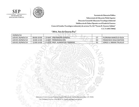 Calendario Entrega De Boletas Segundo Parcial 1er Semestre Ppt